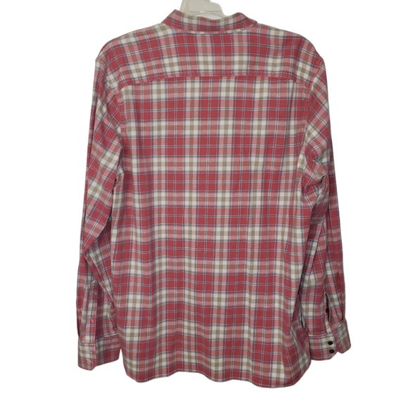 CT268a 1901 Trim Fit Red Checkered Shirt 3XLT - Picture 3 of 3